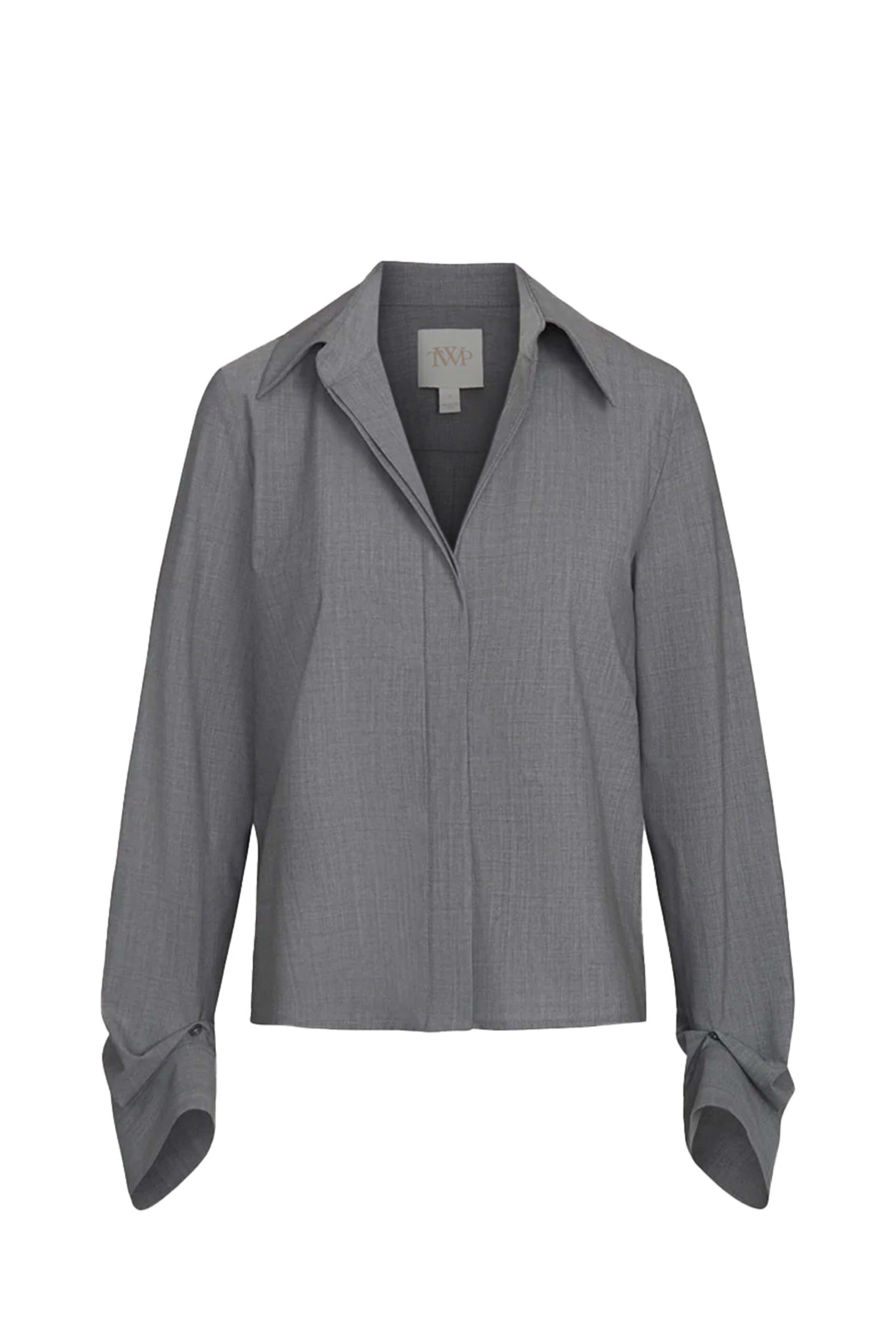 トップス tieme button up T-shirt-GRAY tieme button-up T-shirt - GRAY