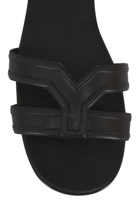 Saint Laurent Mabrouka Black Leather Sandal - view 5