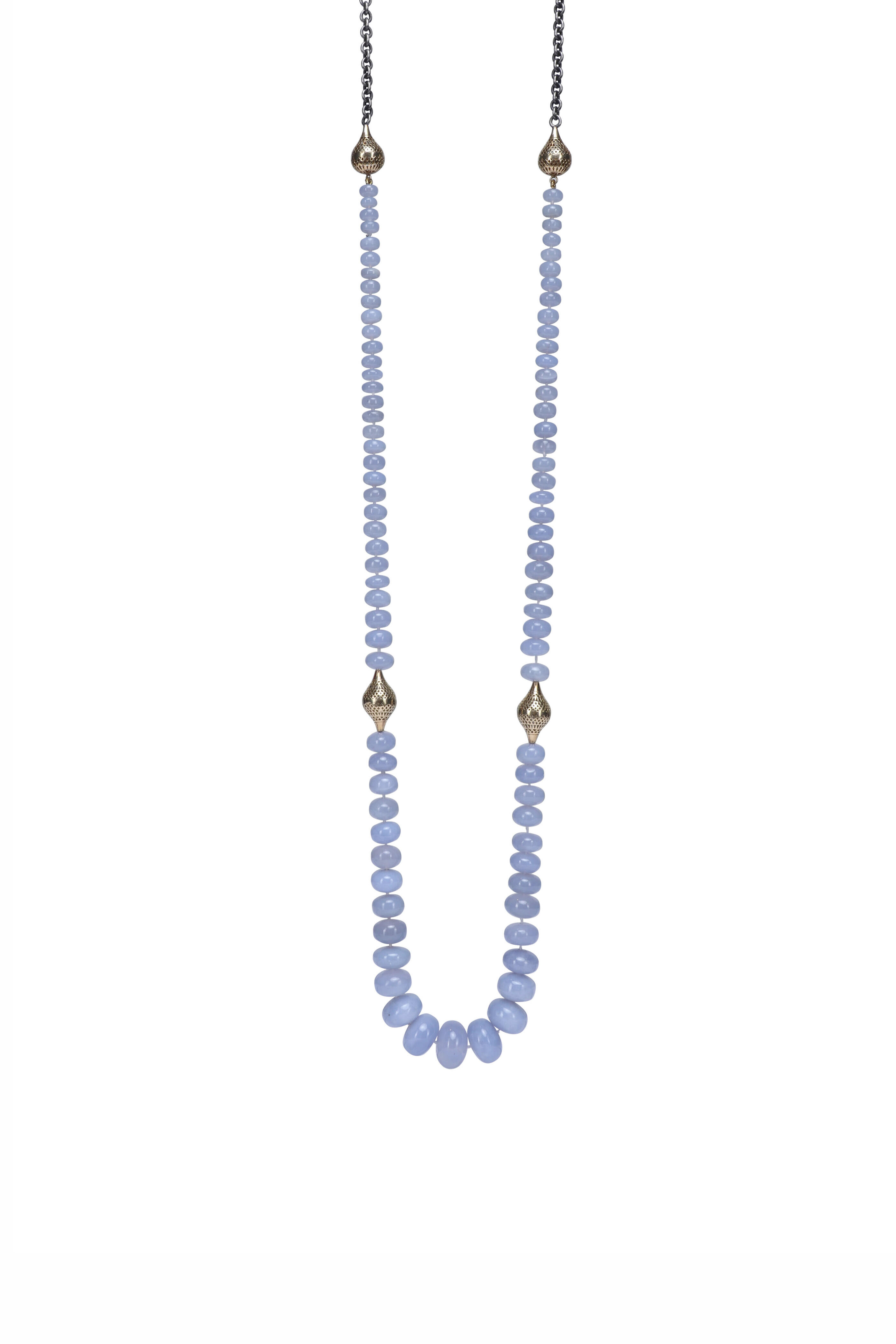 Ray Griffiths - Chalcedony Beaded Necklace