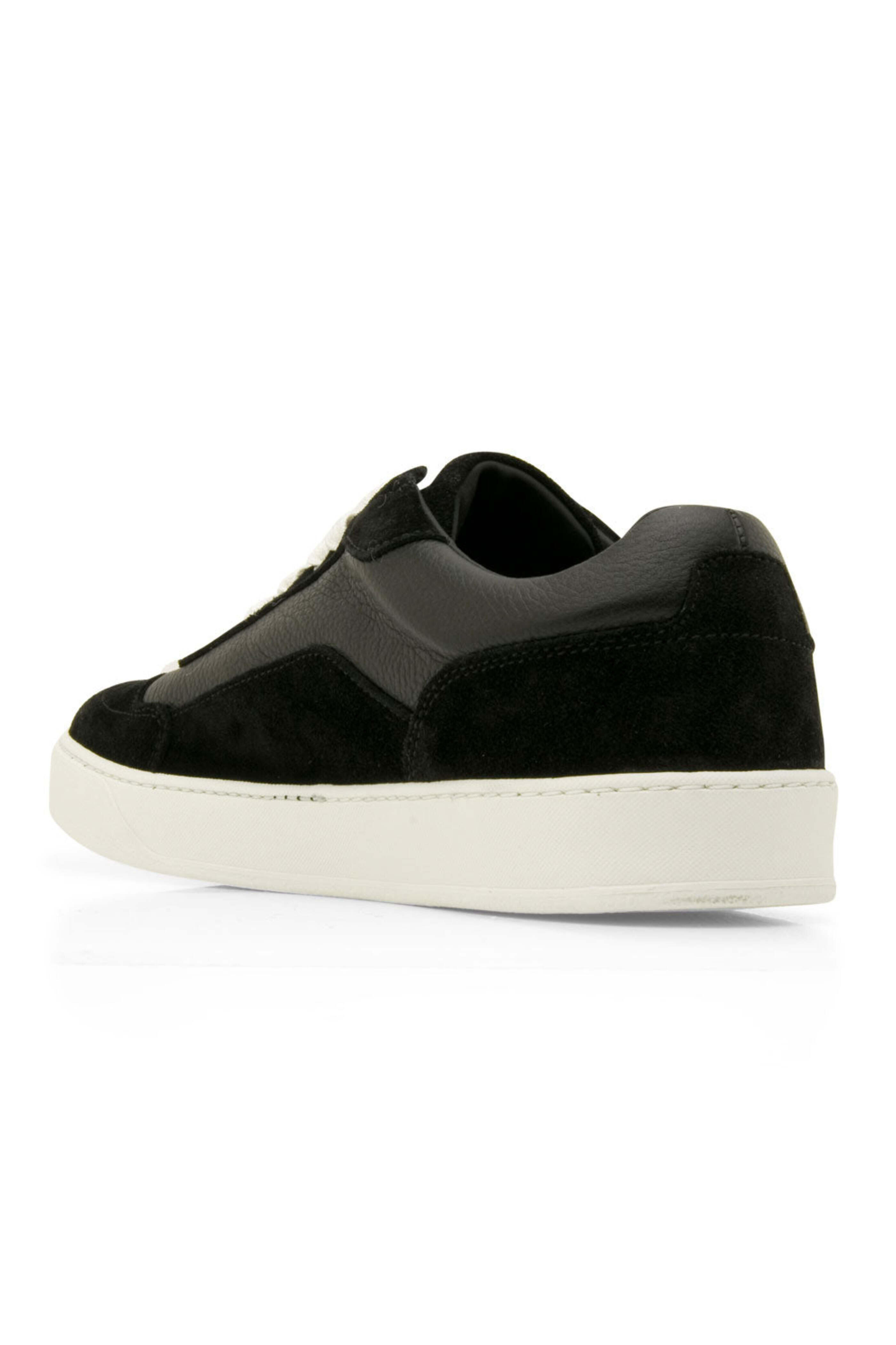 Harrys of London - Finch Suede and Milled Calf Sneaker in Black