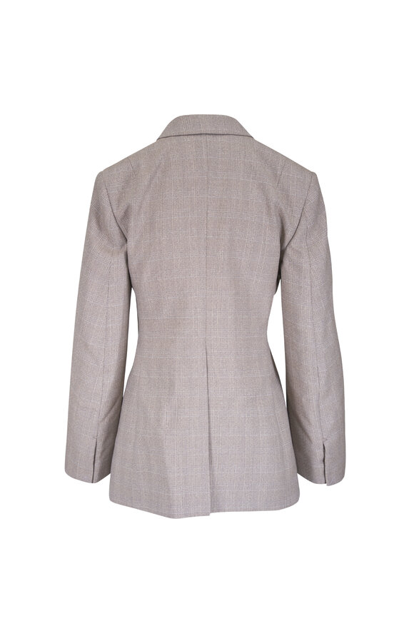 Bottega Veneta Silt Prince Of Wales Wool Jacket - view 4