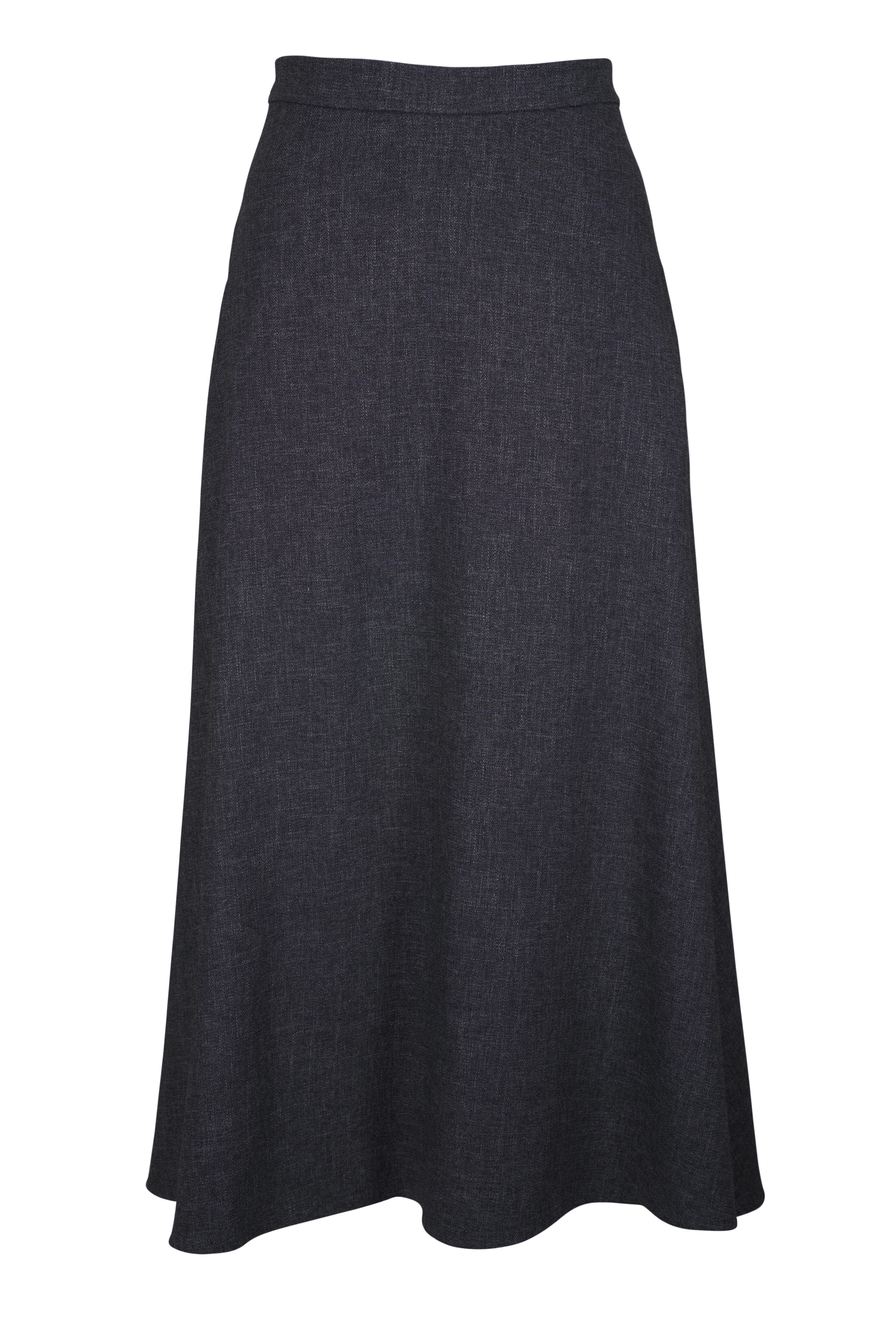 Vince - Medium Heather Gray Italian Jaspe Full Skirt