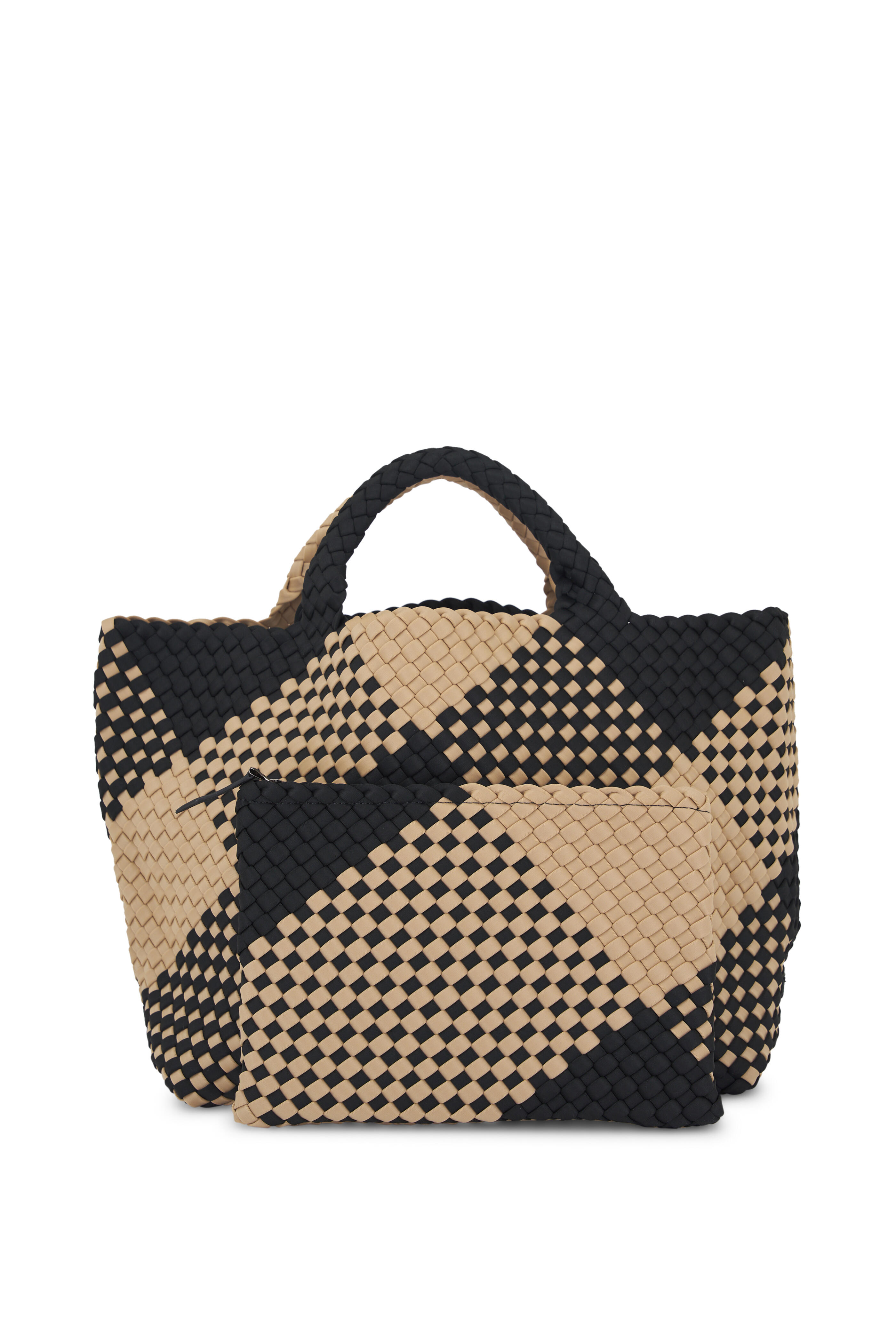 Naghedi - St. Barths Cabana Plaid Medium Tote | Mitchell Stores