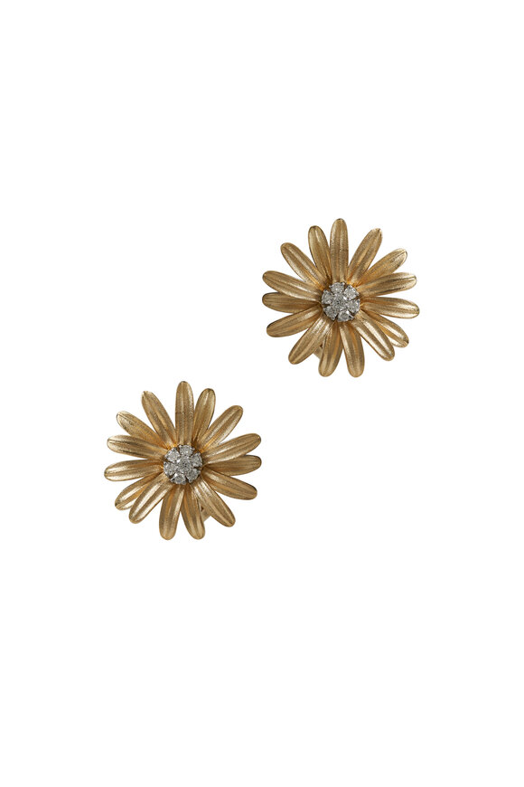 Aaron Henry Diamond Daisy Earrings