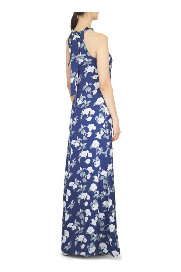 Sachin Babi Laurant Navy Floral Gown - view 4