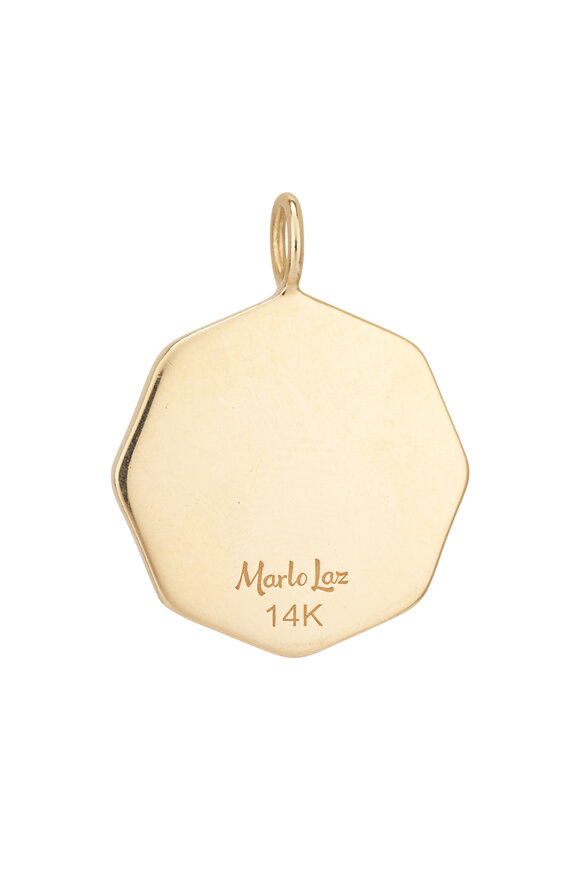 Marlo Laz - Large Porte Bonheur Pearl & Diamond Charm