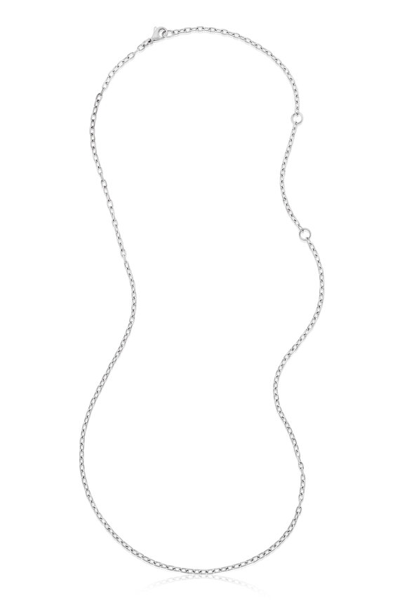 Nam Cho 18k White Gold Handmade Matte Chain Necklace - view 1