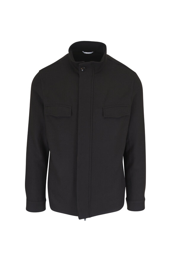 Marco Pescarolo Titan Chocolate Fly Front Jacket - view 1