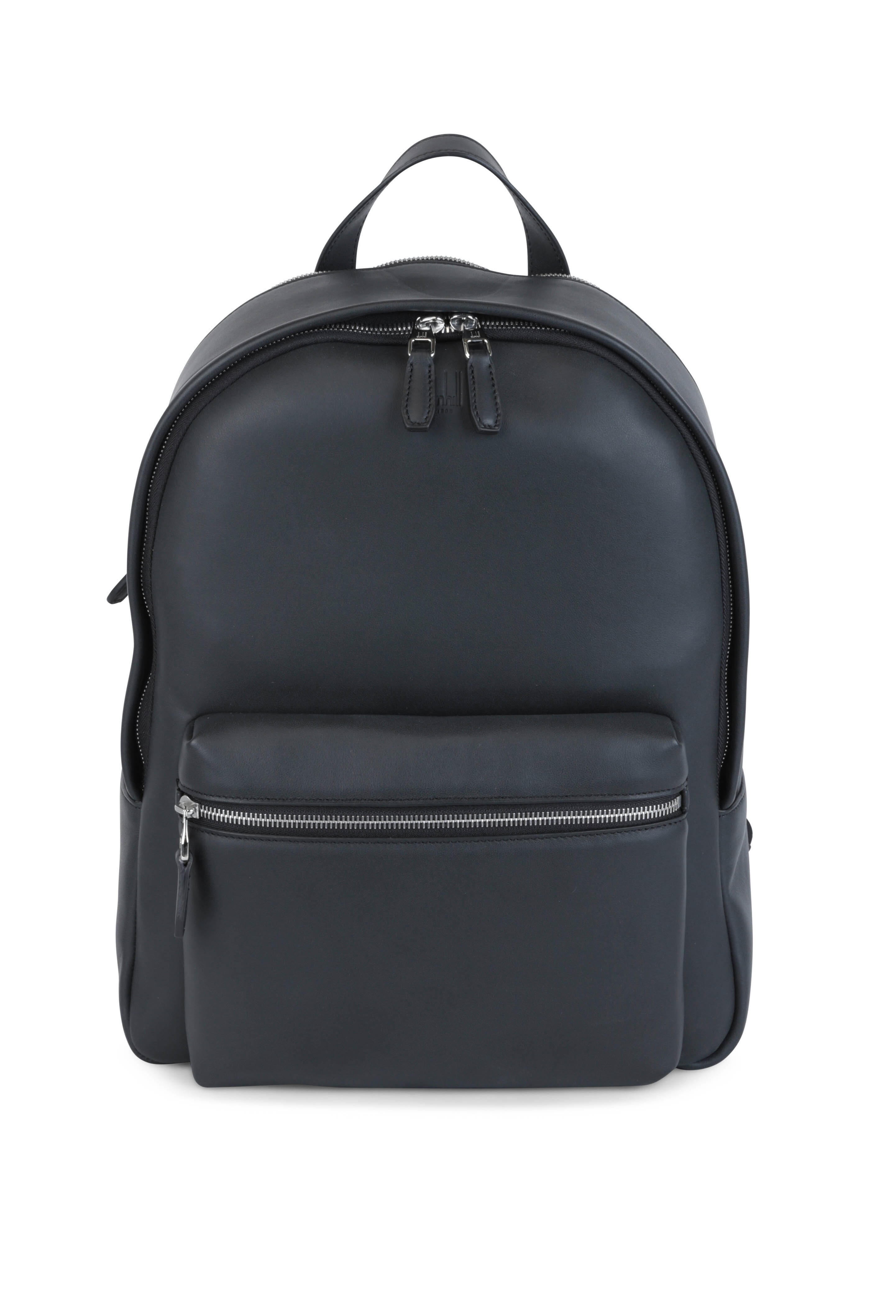 Dunhill - Black Leather Rucksack | Mitchell Stores