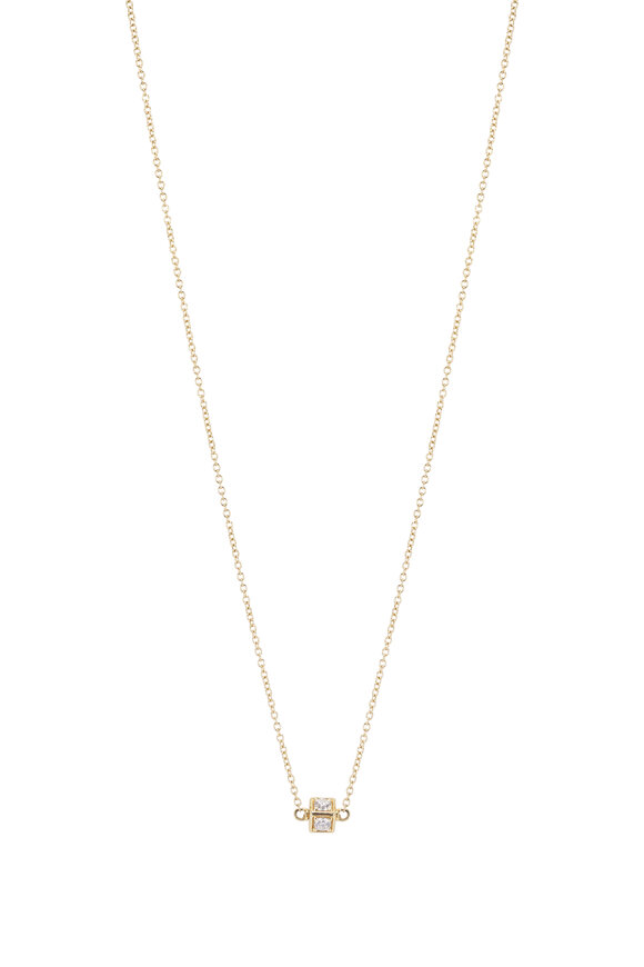 Miseno 18k Yellow Gold Diamond Faro Necklace