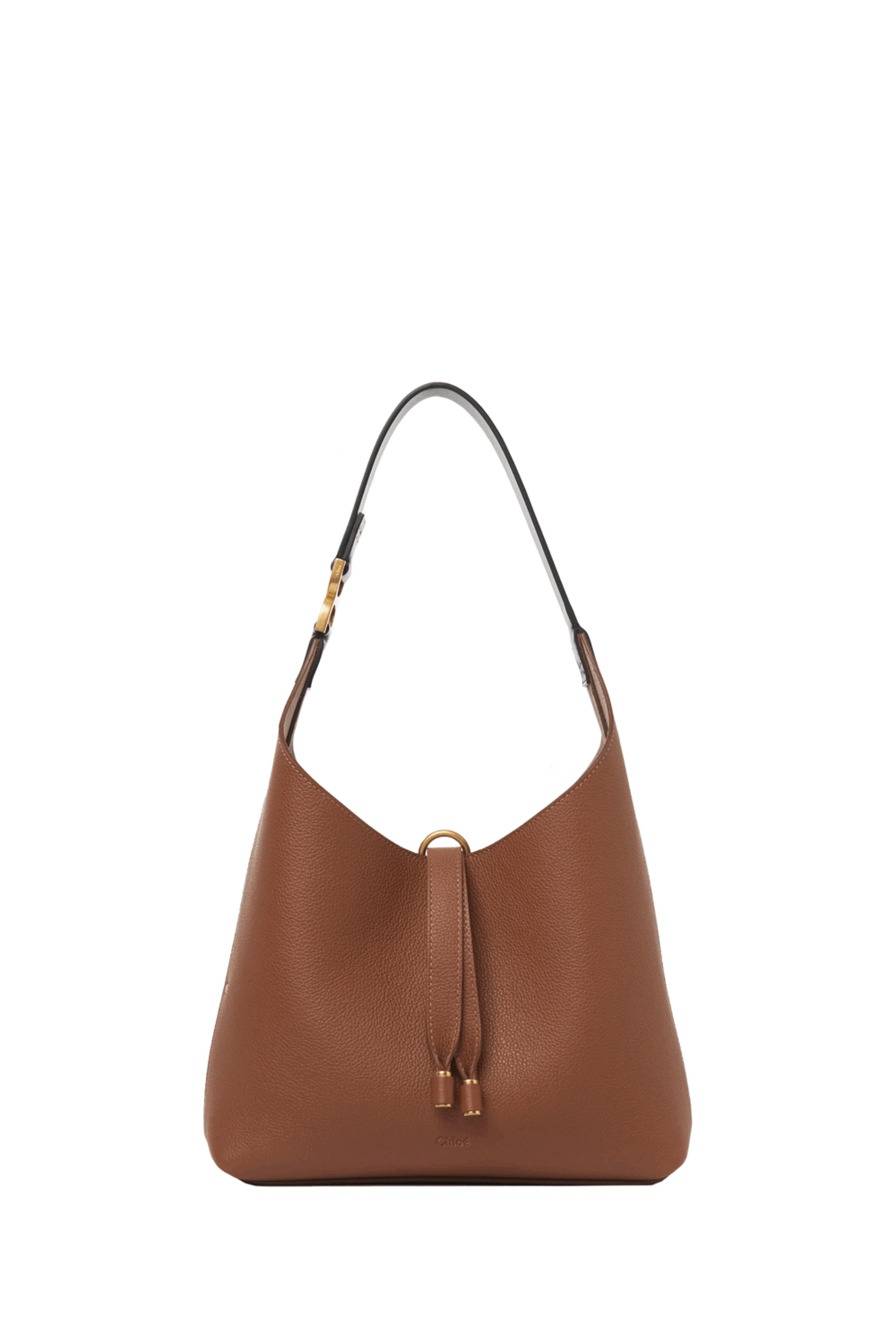 Chloé - Small Marcie Hobo Shoulder Bag in Tan | Mitchell Stores