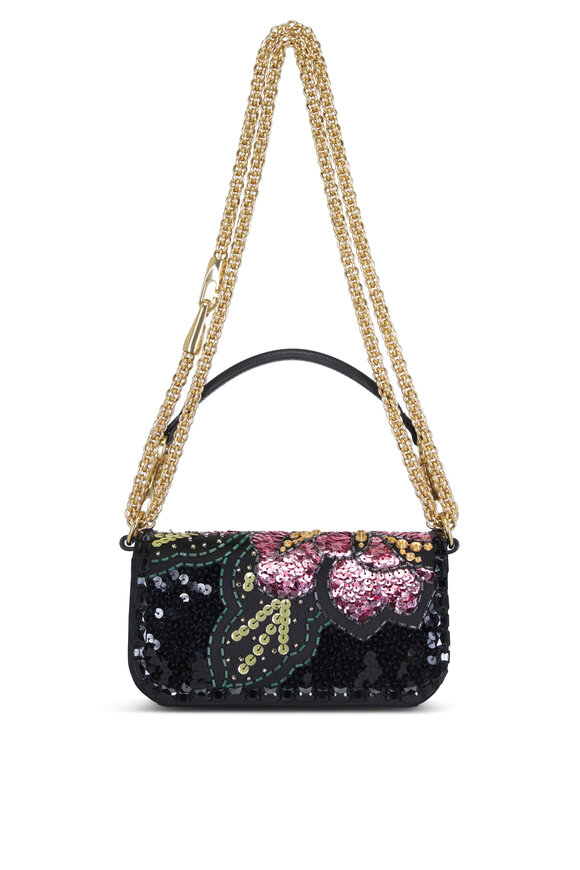 Valentino Garavani Small Loco Multicolor Embroidered Shoulder Bag - view 3