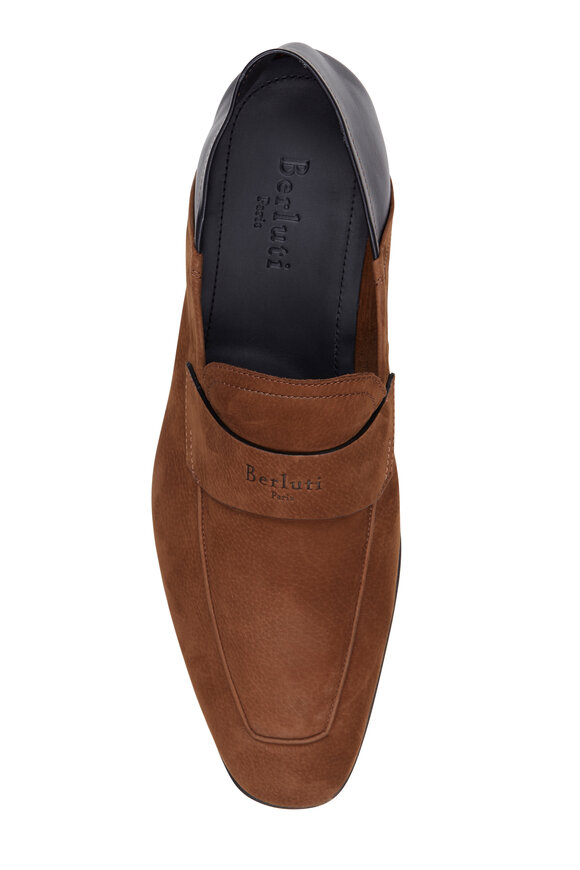 Berluti - Lorenzo Rimini Grained Nubuck & Goatskin Loafer