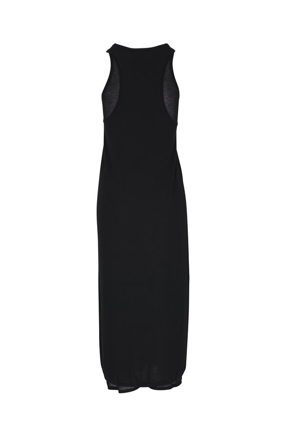 Totême - Black Layered Knit Tank Dress 