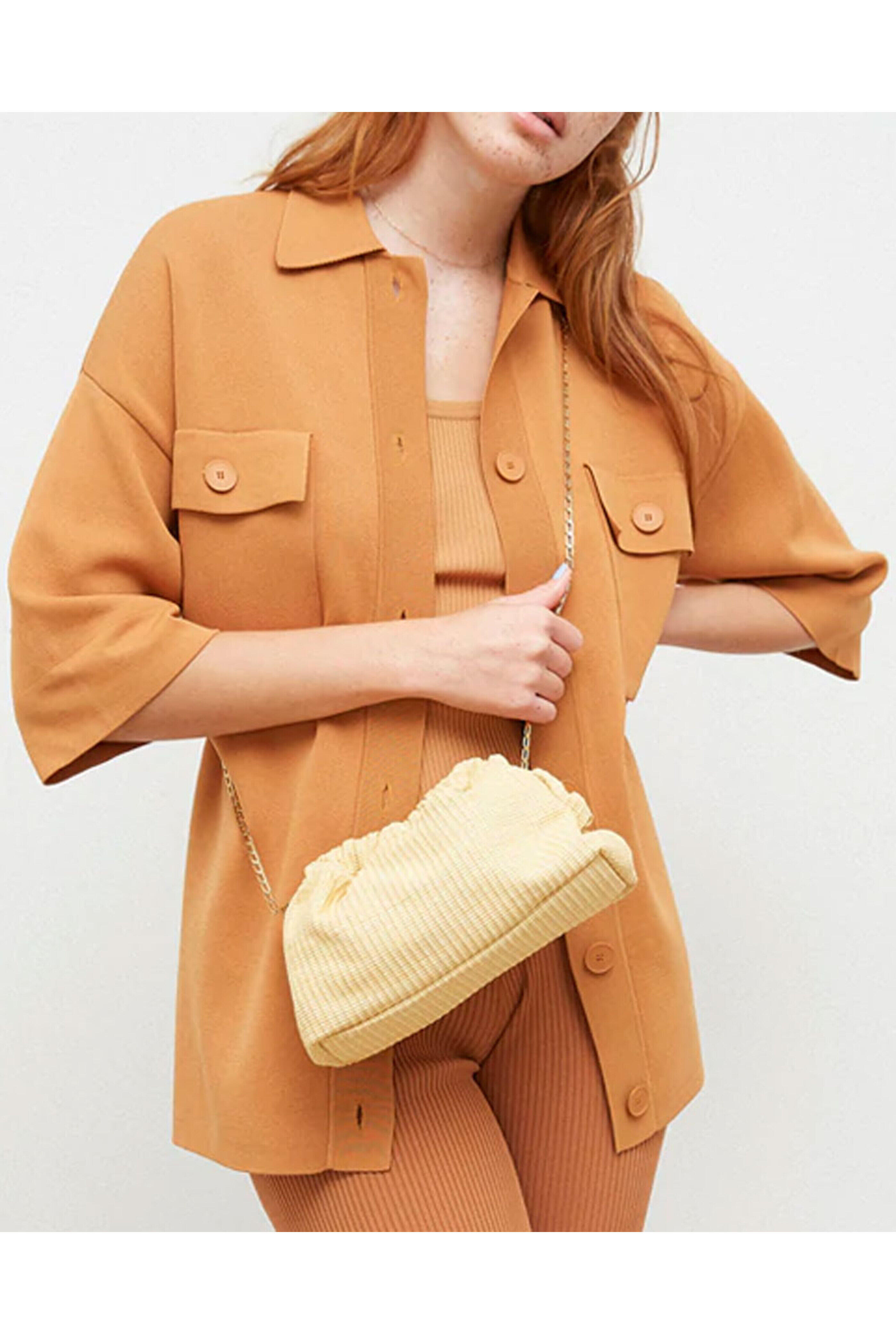 Mansur Gavriel - Chain Mini Cloud Clutch in Natural