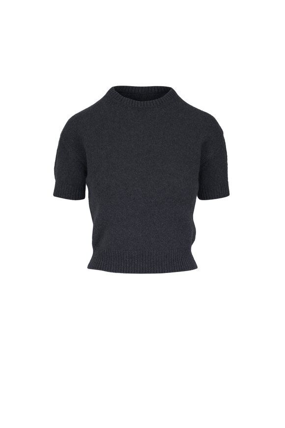 Khaite Golden Charcoal Lofty Cashmere Sweater - view 1