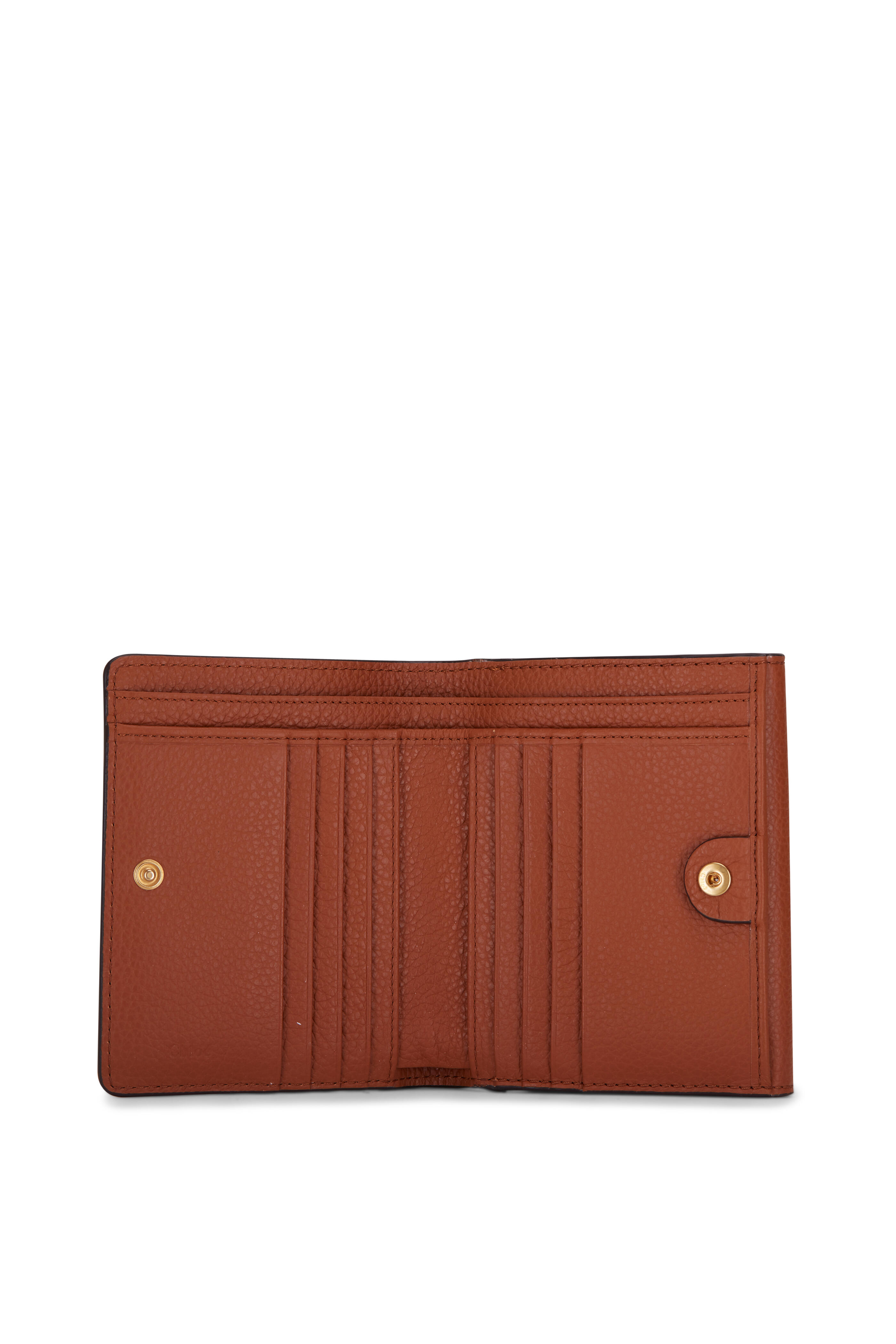 Chloé - Marcie Tan Leather Square Wallet | Mitchell Stores
