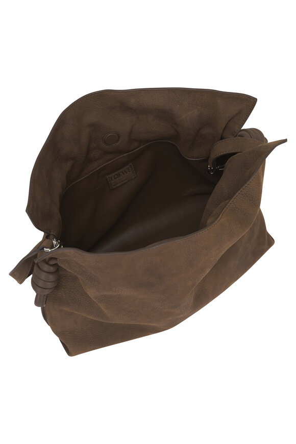 Loewe Medium Flamenco Tundra Leather Clutch - view 5