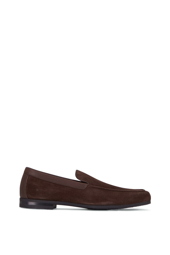 John Lobb - Tyne Brown Suede Loafer