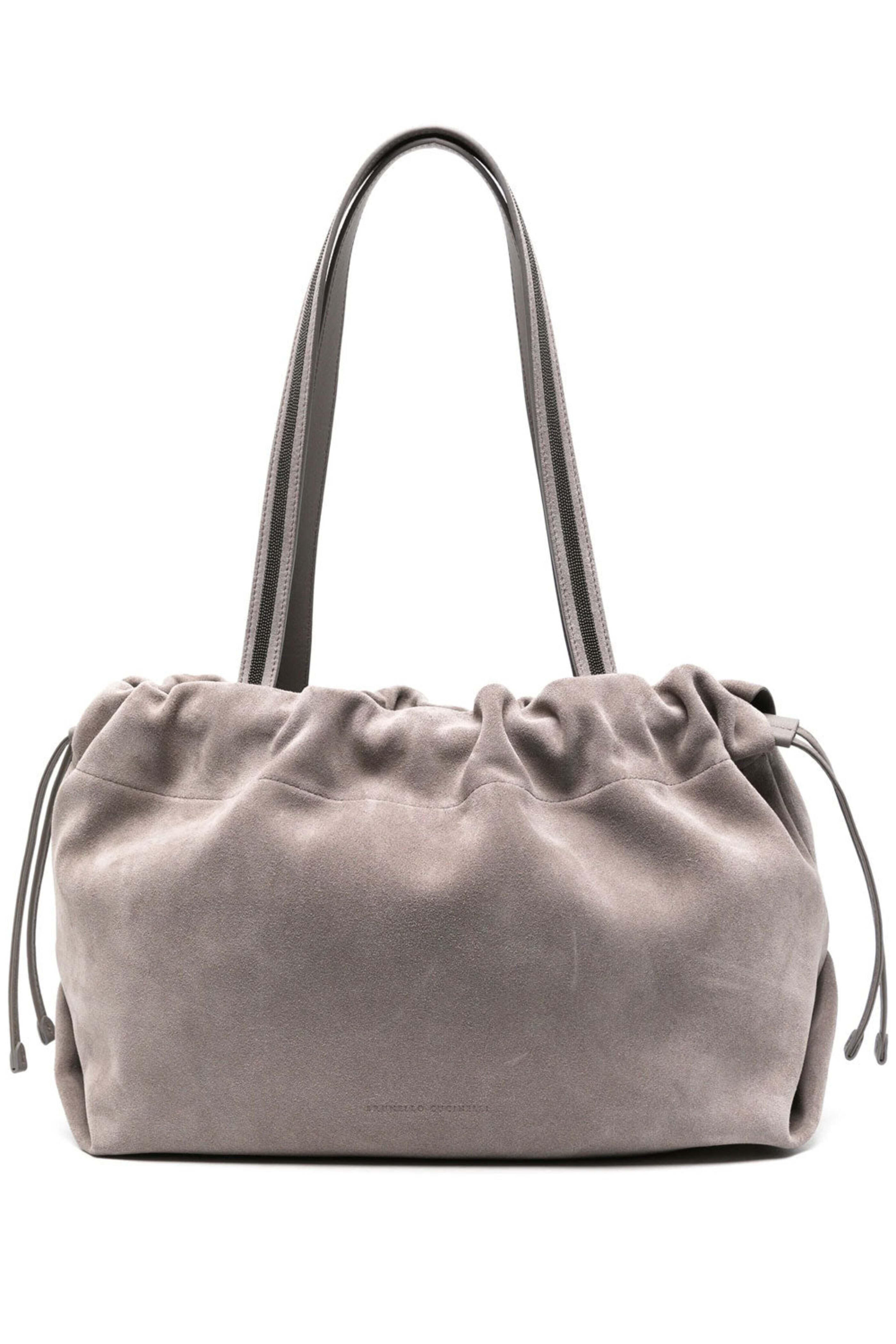 Brunello Cucinelli - Drawstring Shoulder Bag in Petra