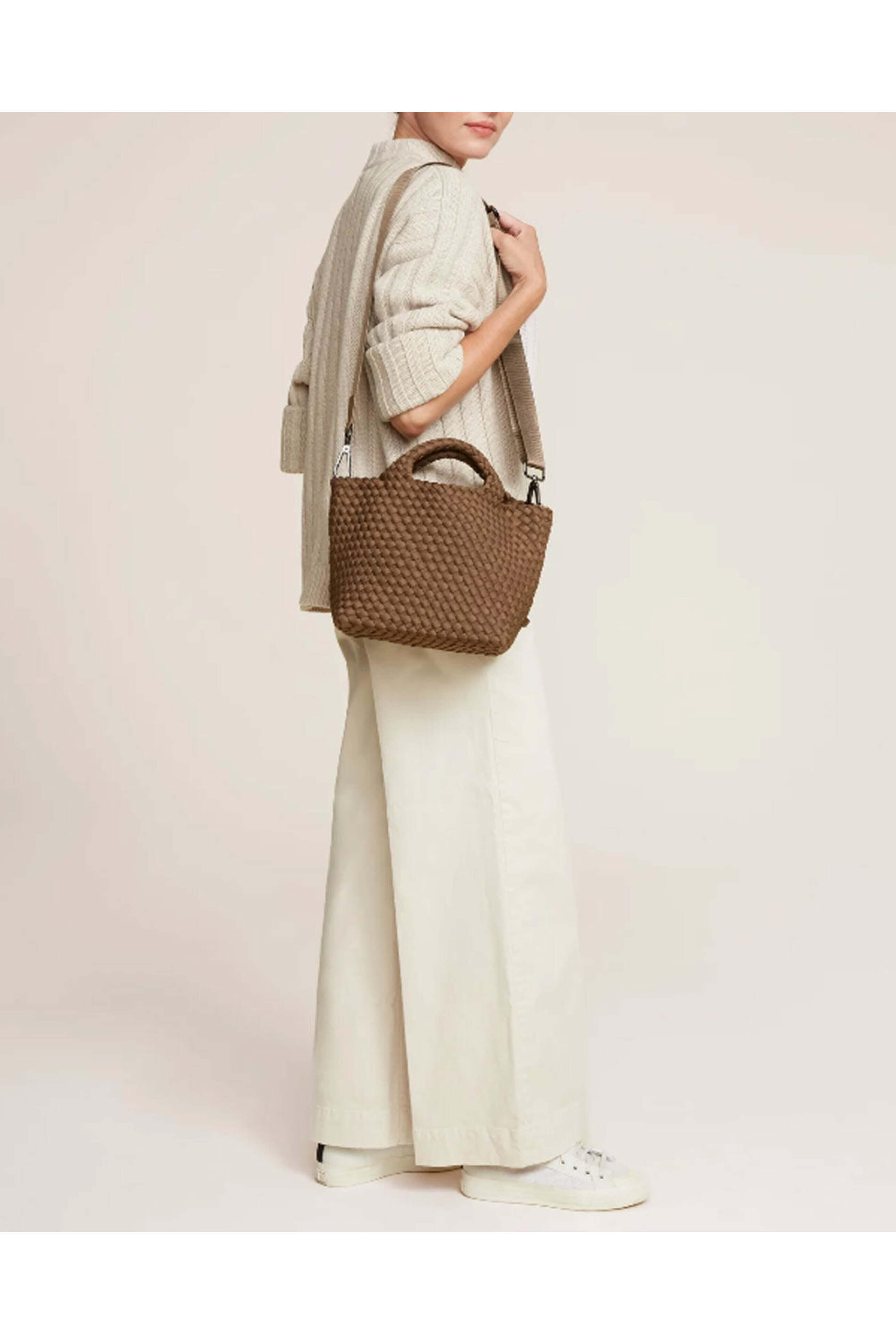 国内発*Naghedi St Barths Mini Tote 2way トートバッグ Mink Naghedi - St. Barths Mini Tote in Mink | Mitchell Stores