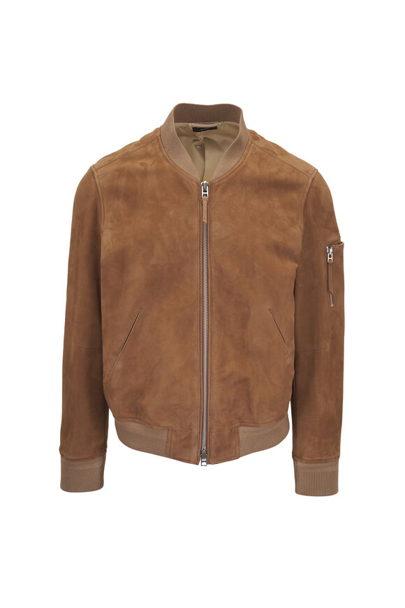 Tom Ford Military Light Brown Suede Bomber
