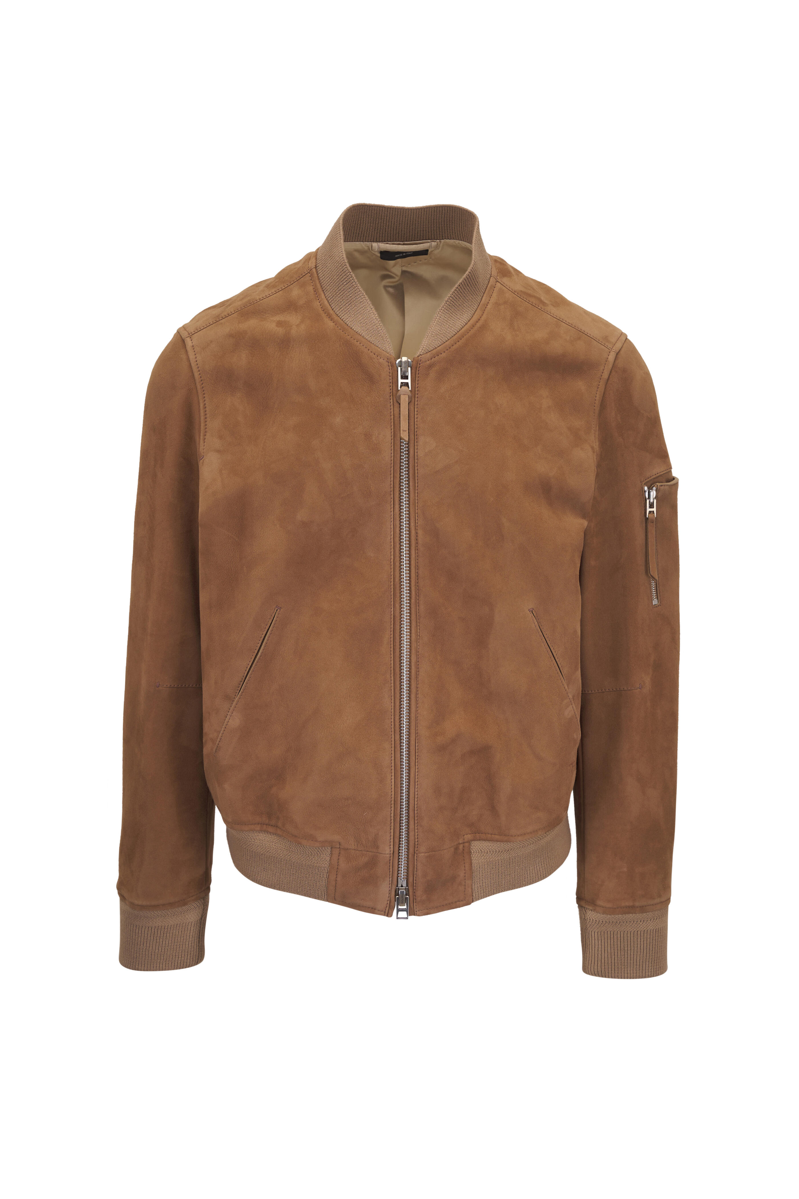 Tom Ford - Military Light Brown Suede Bomber