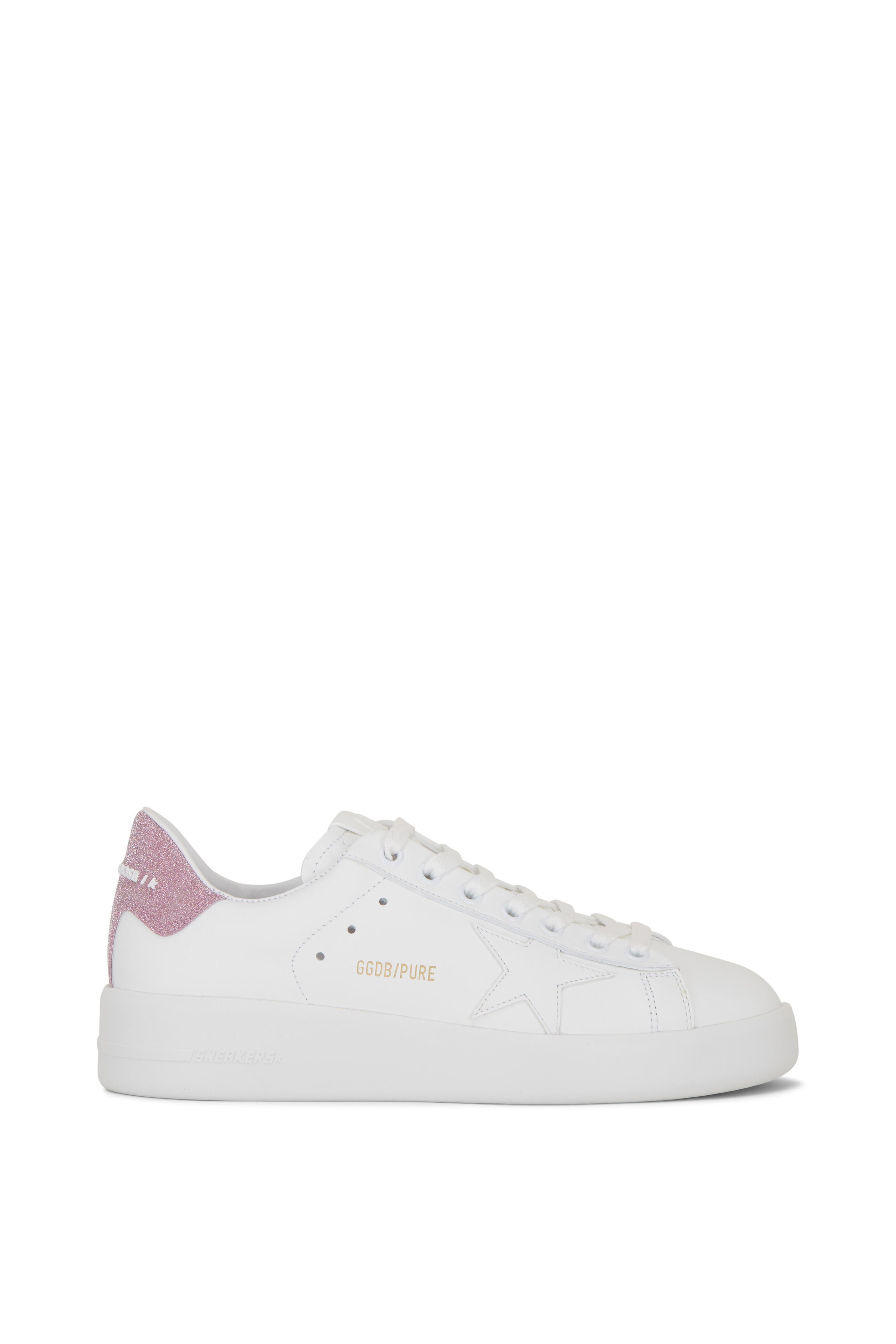 スニーカー Golden  Pure Star Upper Glitter White Leather Sneakers Golden Goose | Pure Star Sneaker Star Glitter Heel | White