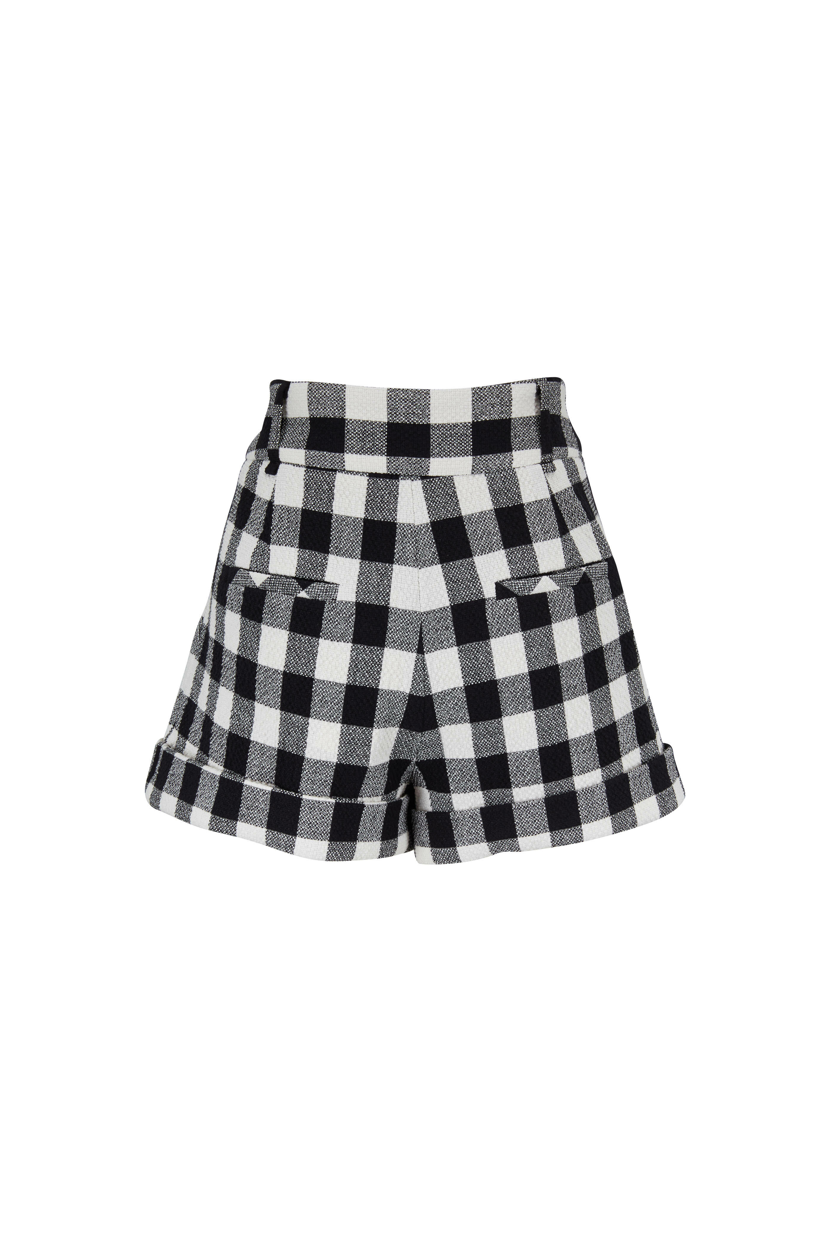 Veronica Beard - Carito Black & White Gingham Short