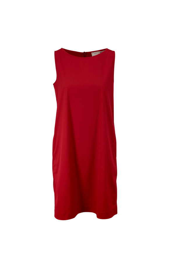 Antonelli - Lilium Red Sleeveless Shift Dress