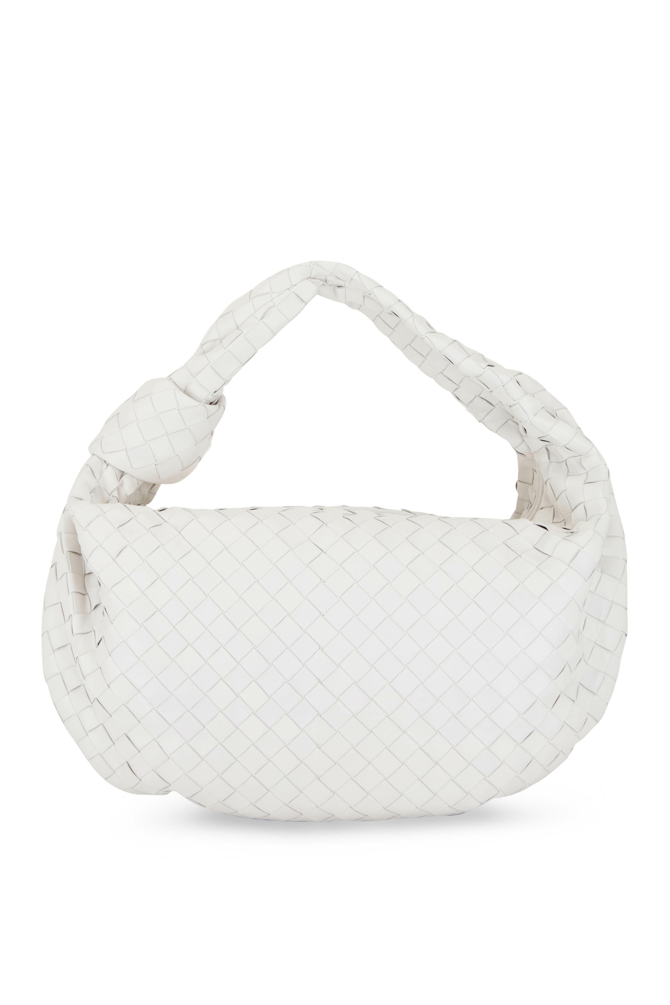 ショルダーバッグ・ポシェット Bottega Veneta Mini the pouch intrecciato shoulder bag Bottega Veneta - Mini Jodie Black Woven Leather Chain Bag