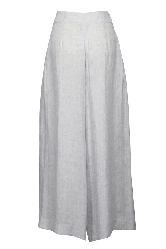 TWP Drew Light Heather Gray Wide Leg Pant - view 2