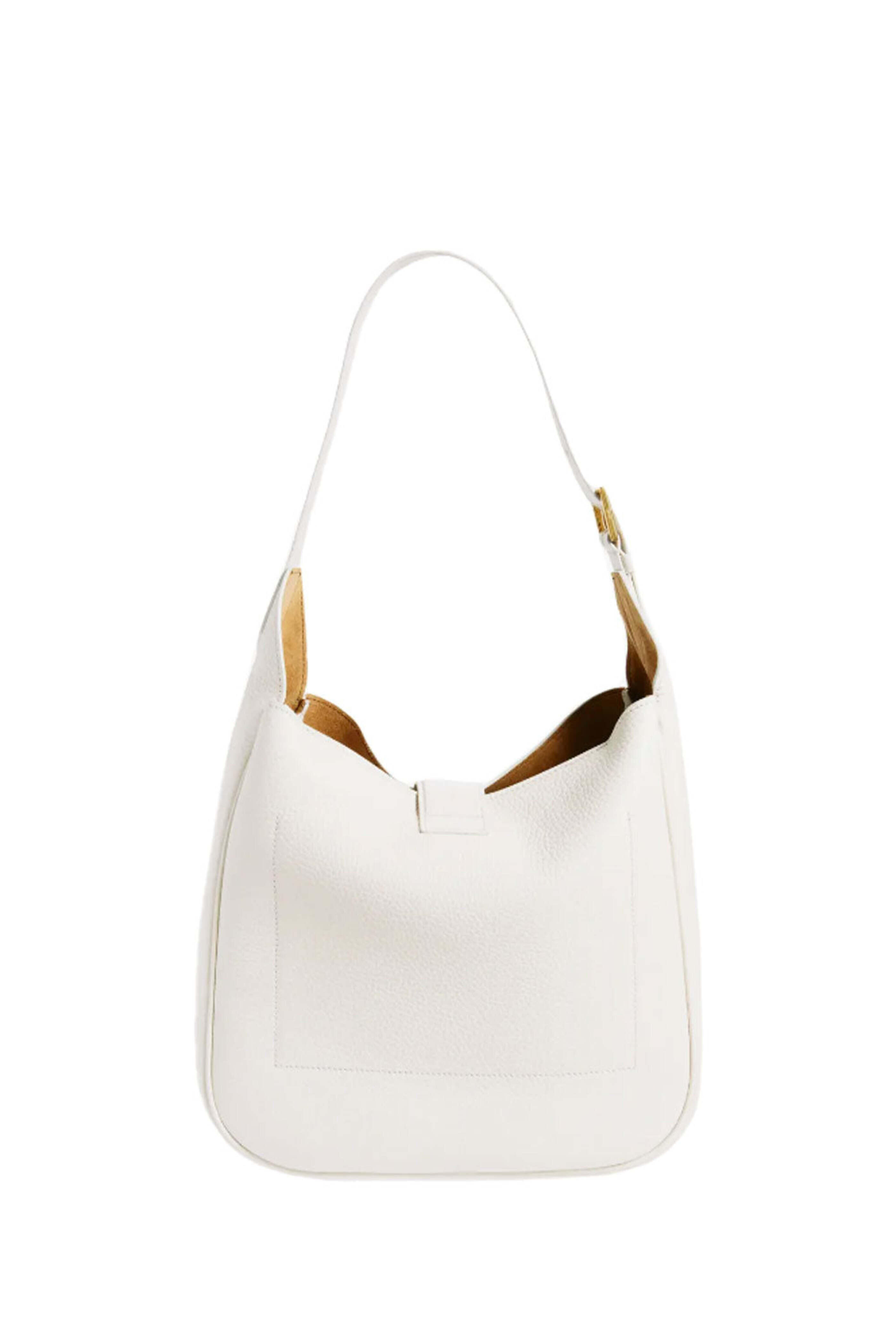 Tom Ford - Monarch Medium Leather Hobo Bag in Chalk