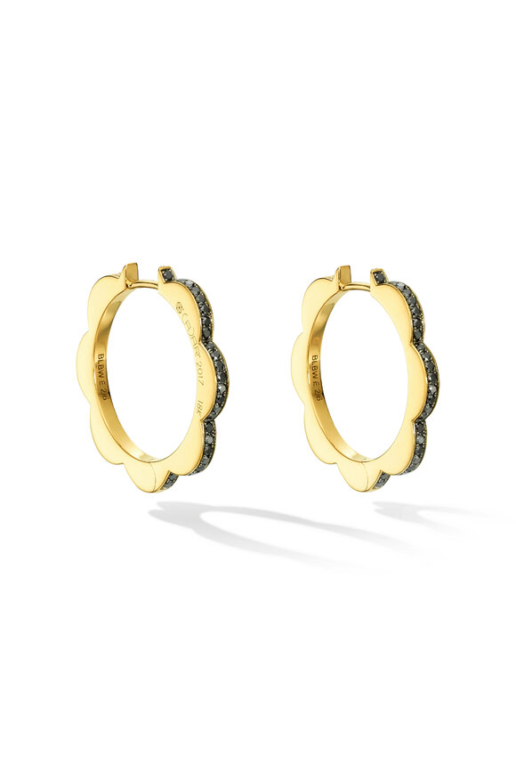 Cadar 18k Yellow Gold Medium Bloom Hoop Earrings