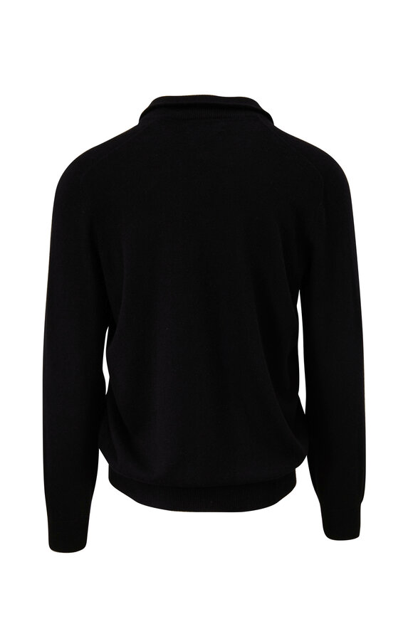 Brunello Cucinelli - Black Cashmere Quarter Zip Pullover