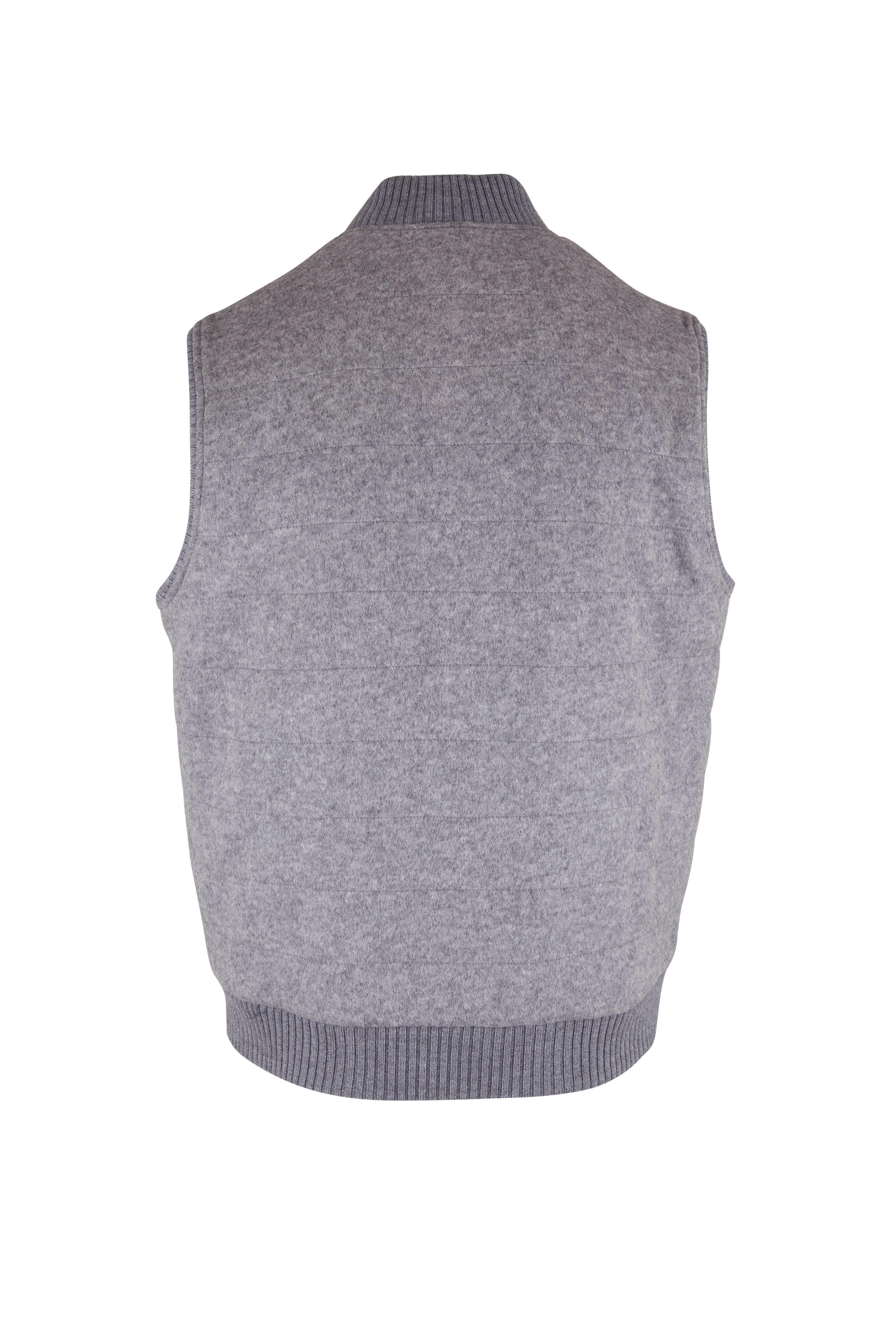 Peter Millar - Gray Flex Fleece Wool Vest | Mitchell Stores