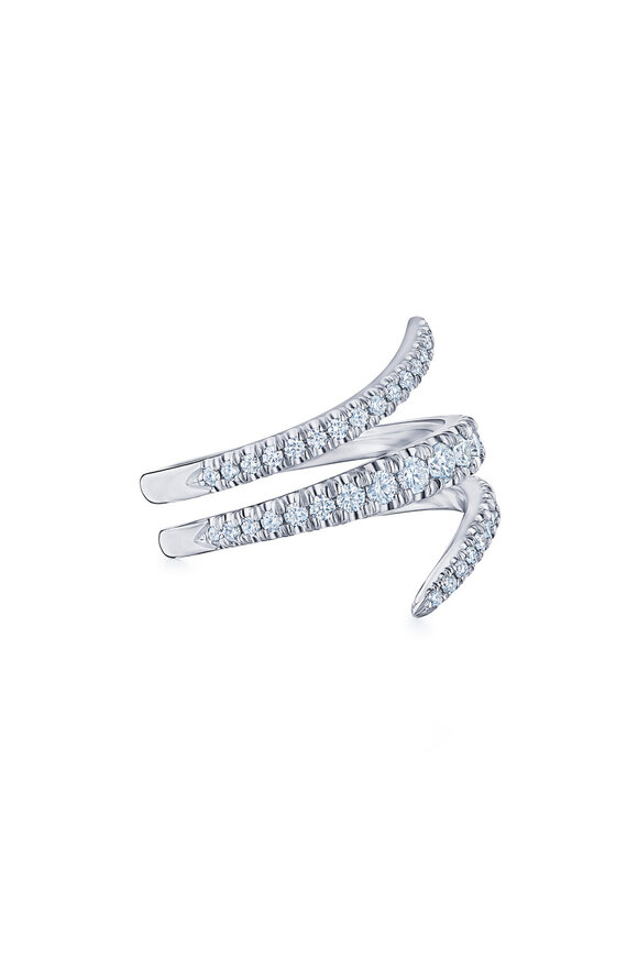 Kwiat 18k White Gold Diamond Vine Wrap Ring