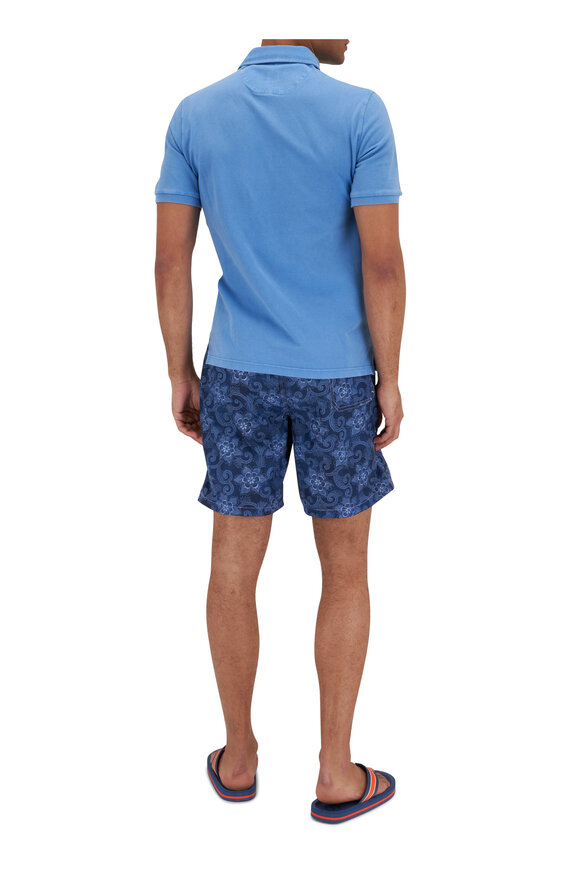 Fedeli - Frosted Light Blue Piqué Short Sleeve Polo