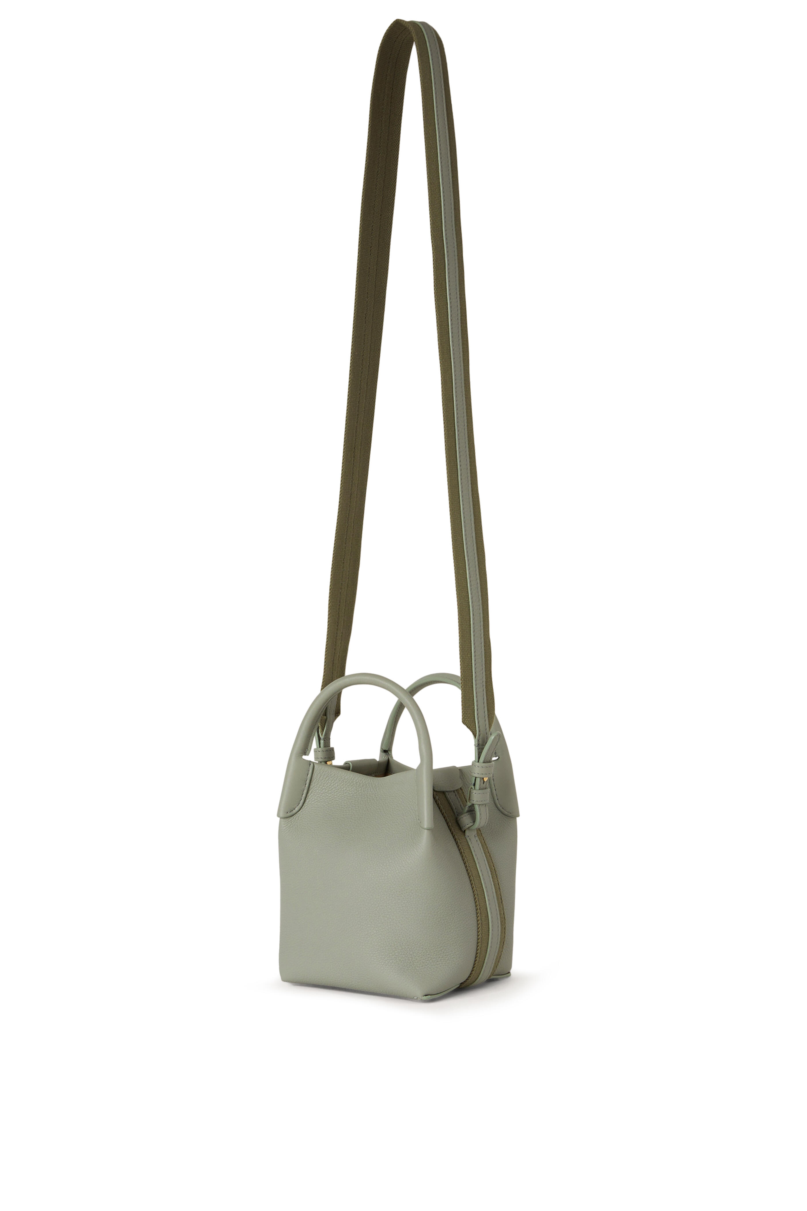 Loro Piana - Micro Bale Gray Fine Grained Leather Bag