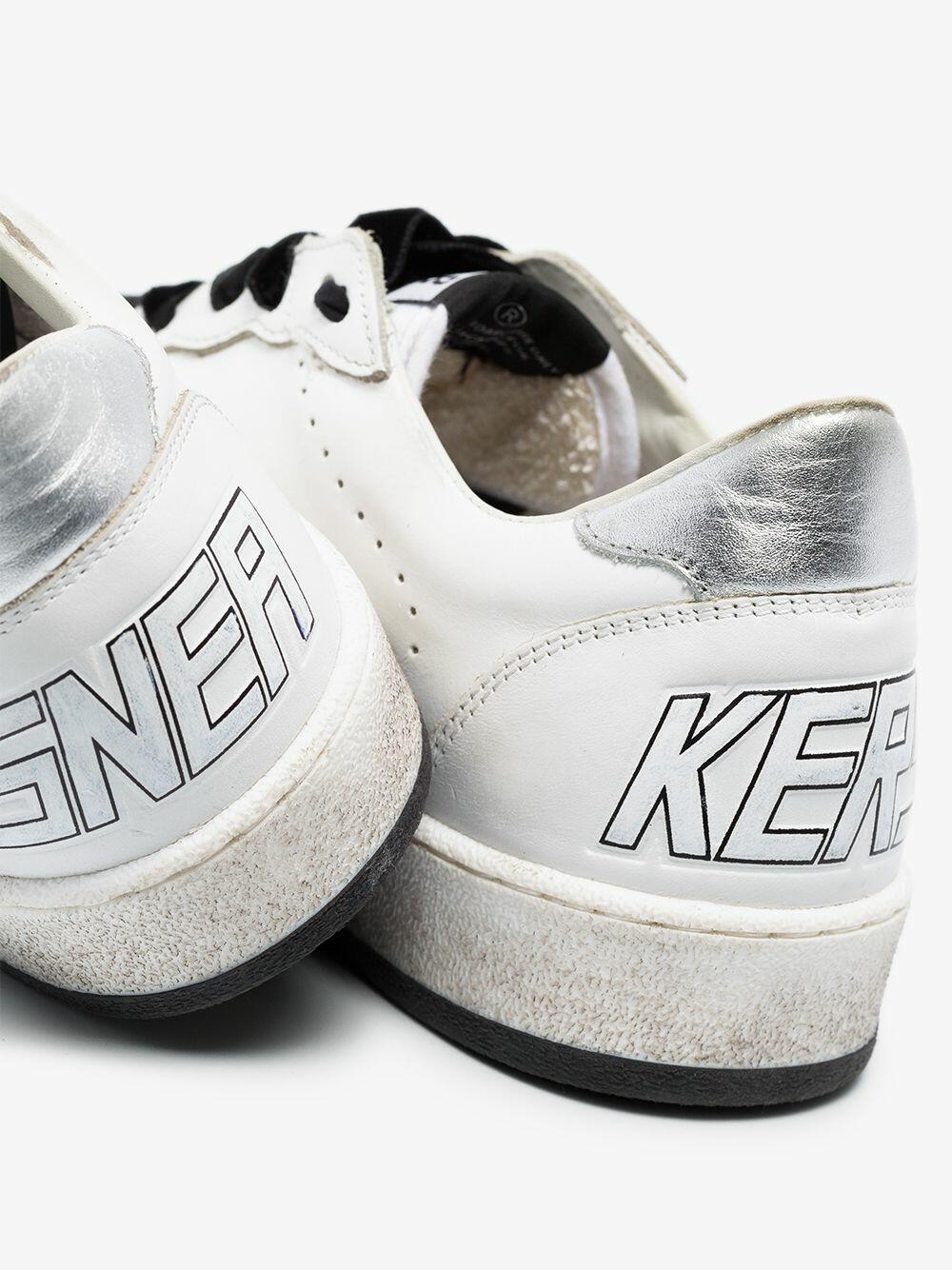 Golden Goose - Women's Ball Star White & Black Glitter Sneaker