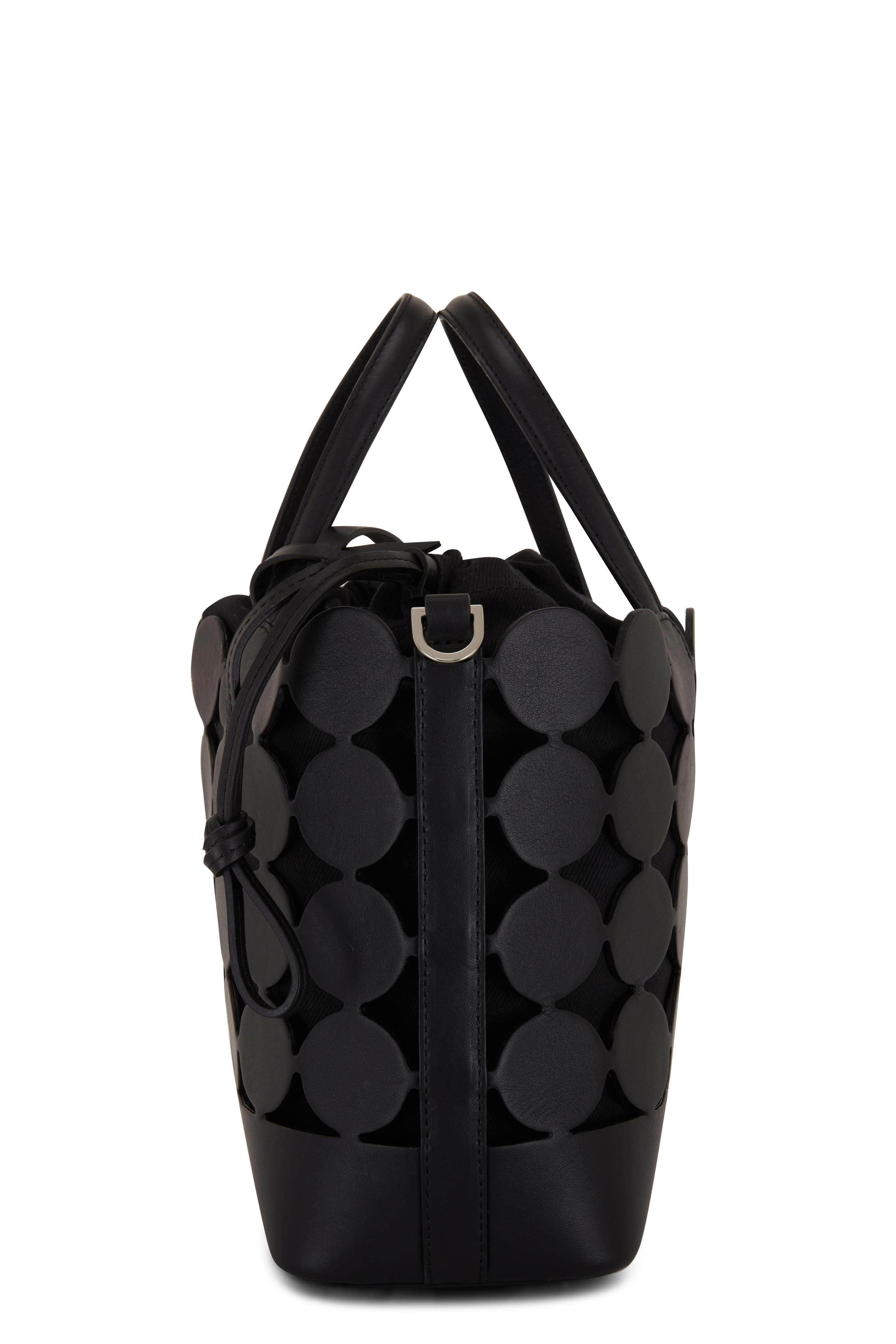 Pierre Hardy - Bulles Black Leather & Canvas Mini Tote