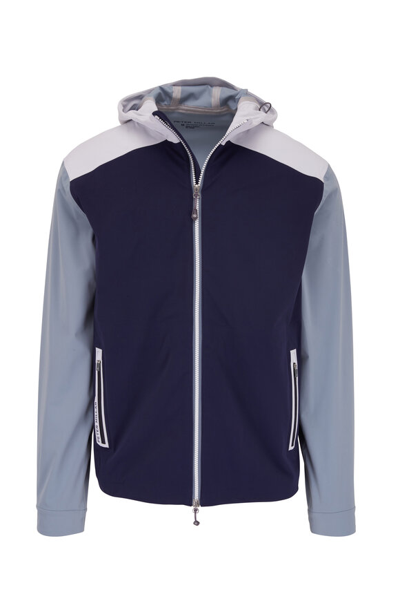 Peter Millar - Hyperlight Link Navy & London Waterproof Jacket