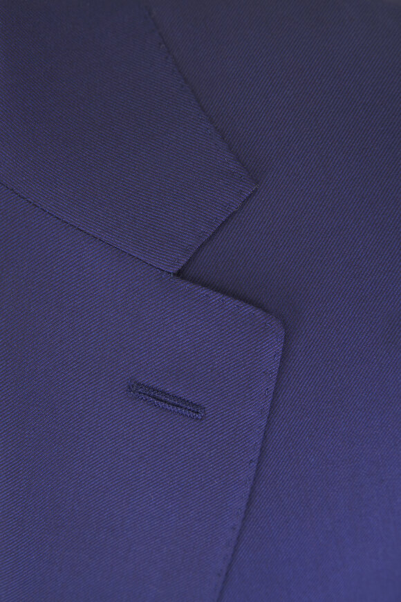 Canali French Blue Wool Suit - view 3