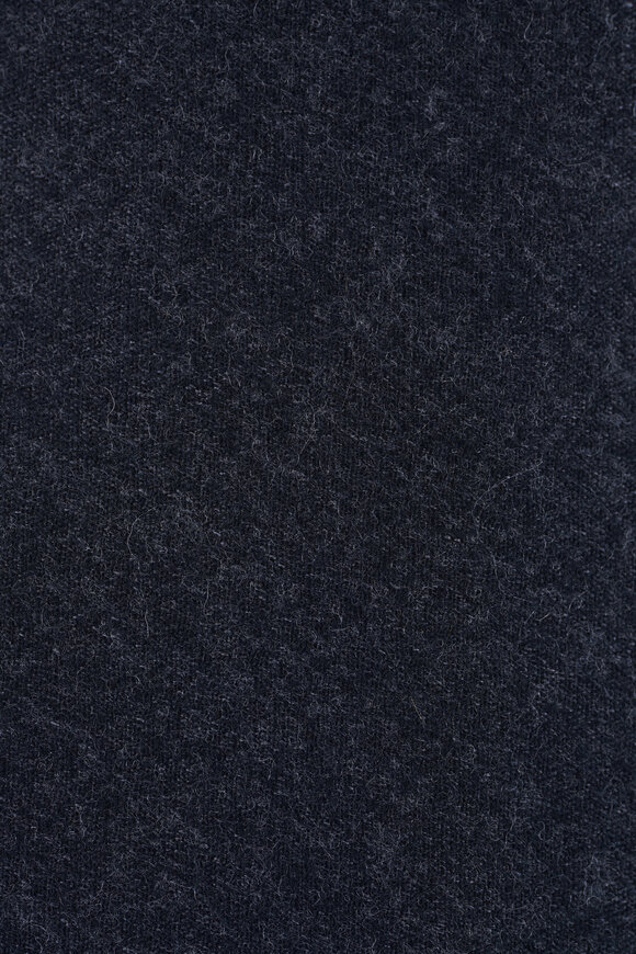 Canali Impeccabile Solid Gray Wool Necktie - view 2