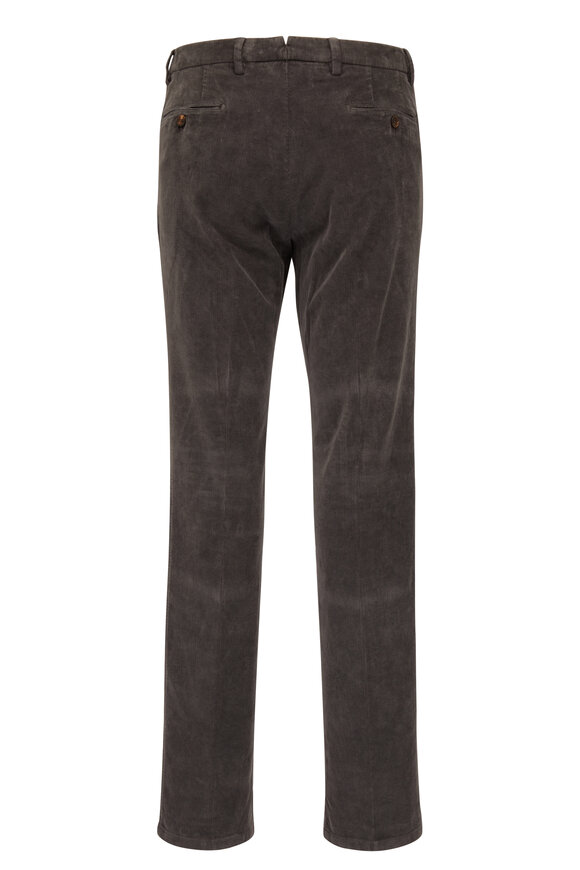 Marco Pescarolo - Gray Cotton & Cashmere Corduroy Pant