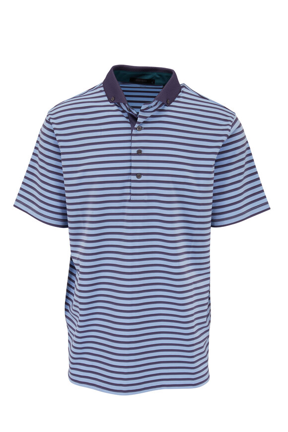 Greyson - Wasaga Savannah Blue Stripe Polo 