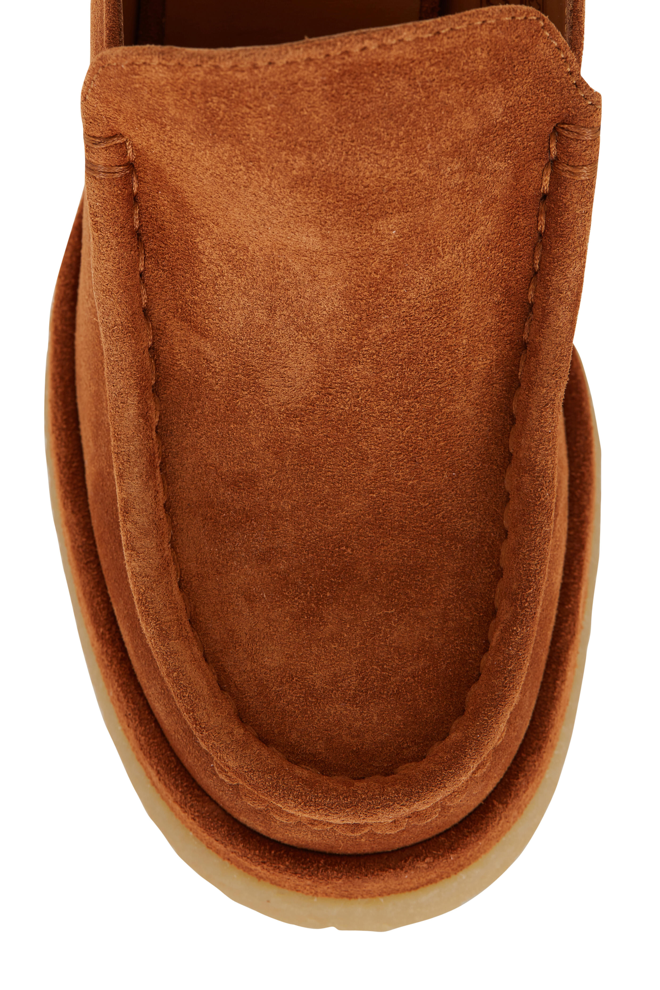 Chloé - Jamie Ochre Suede Platform Mule, 80mm | Mitchell Stores