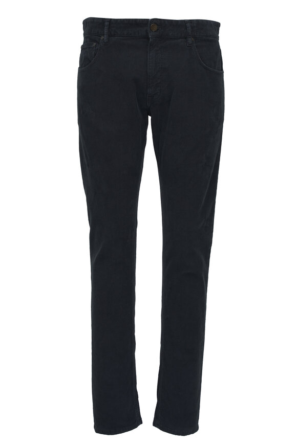 PT Torino Black Cotton Corduroy Pant 