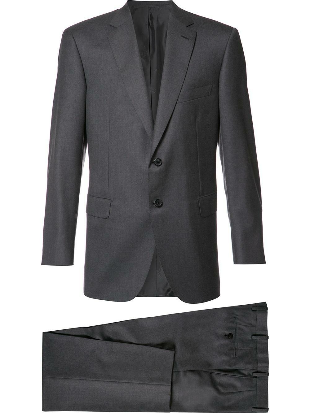 Brioni - Solid Charcoal Gray Wool Suit