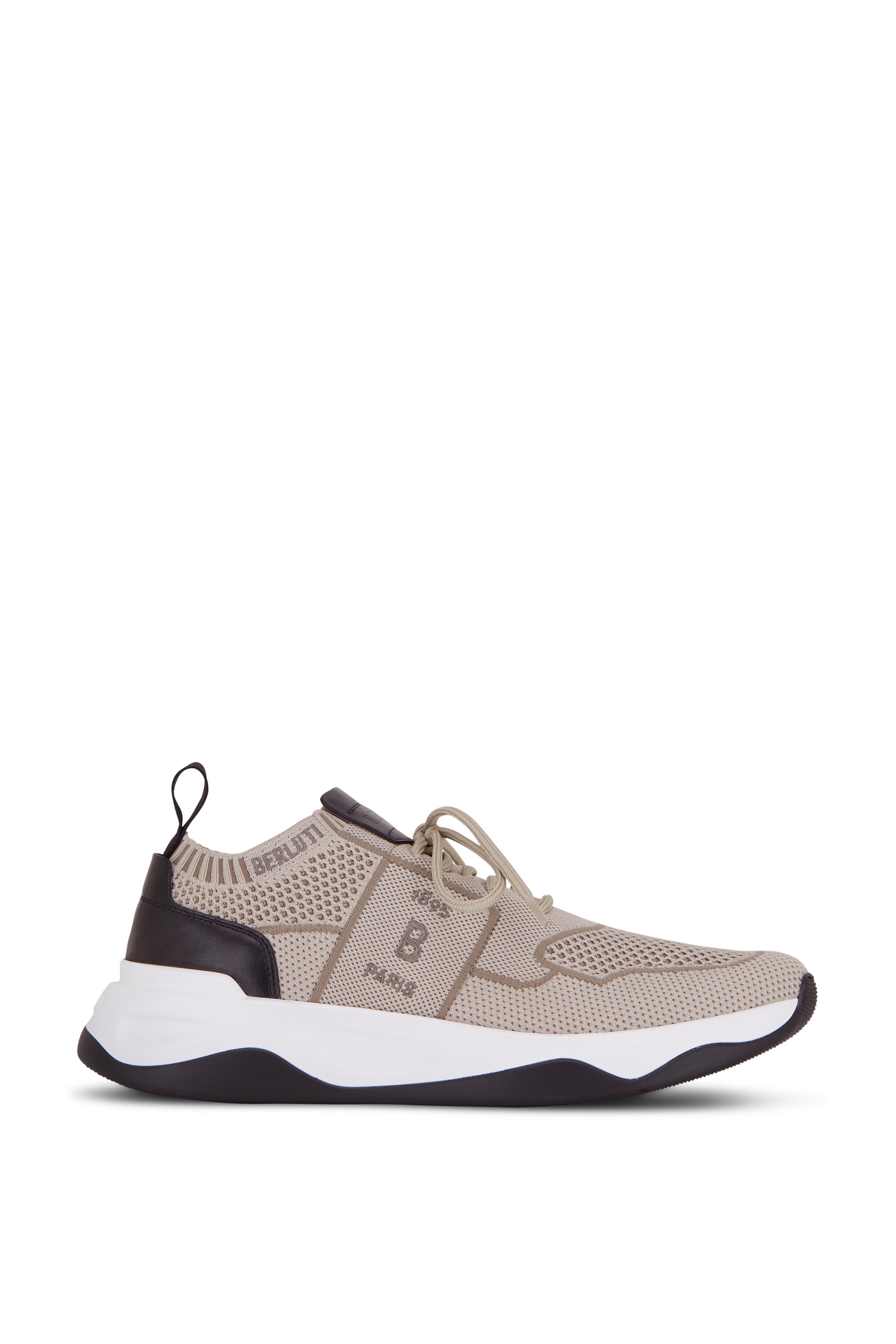 Berluti Men's Shadow Sand Knit Sneaker | 9 M by Mitchell Stores